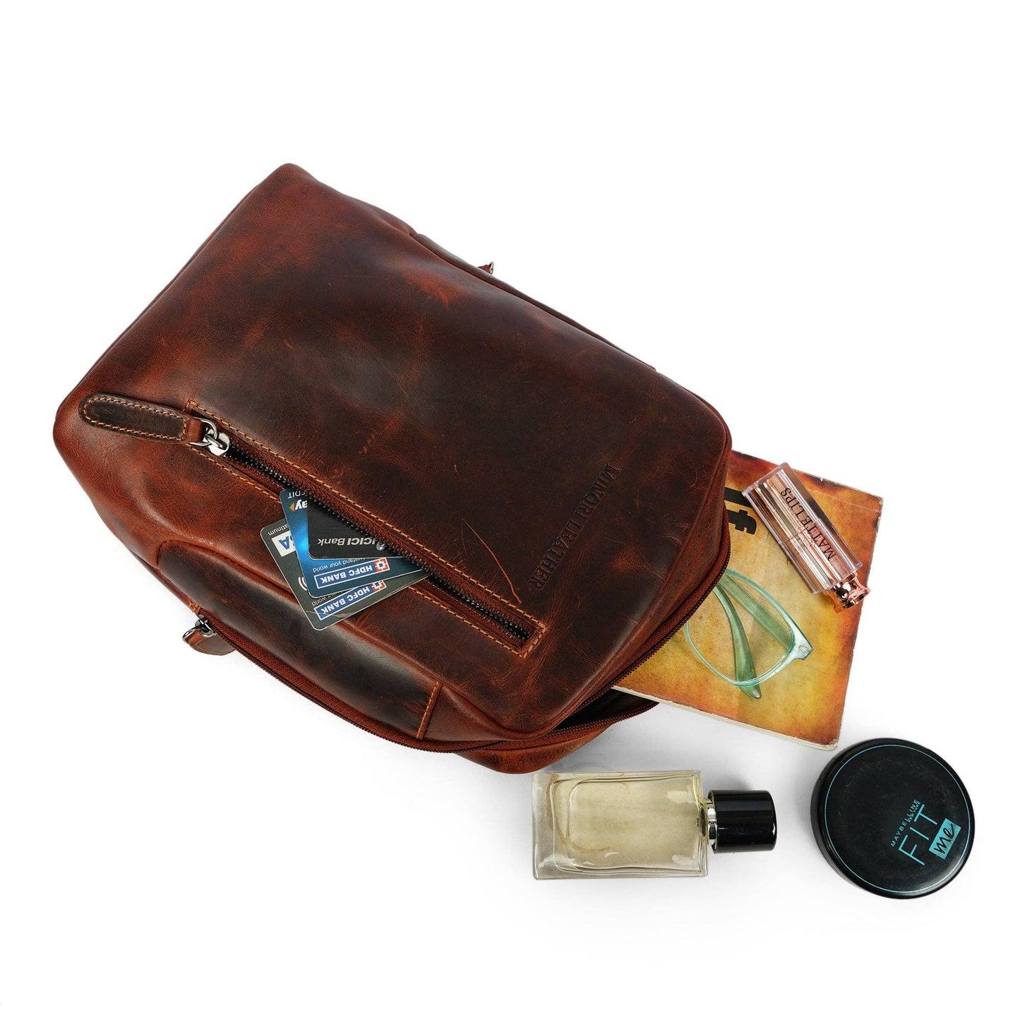 Leather Sling Bag Chestnut