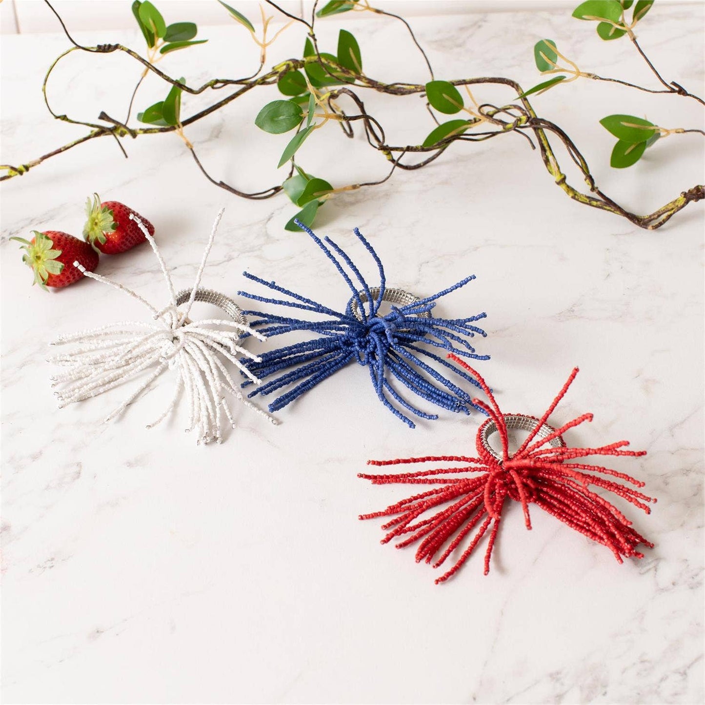 Americana Fireworks Napkin Ties