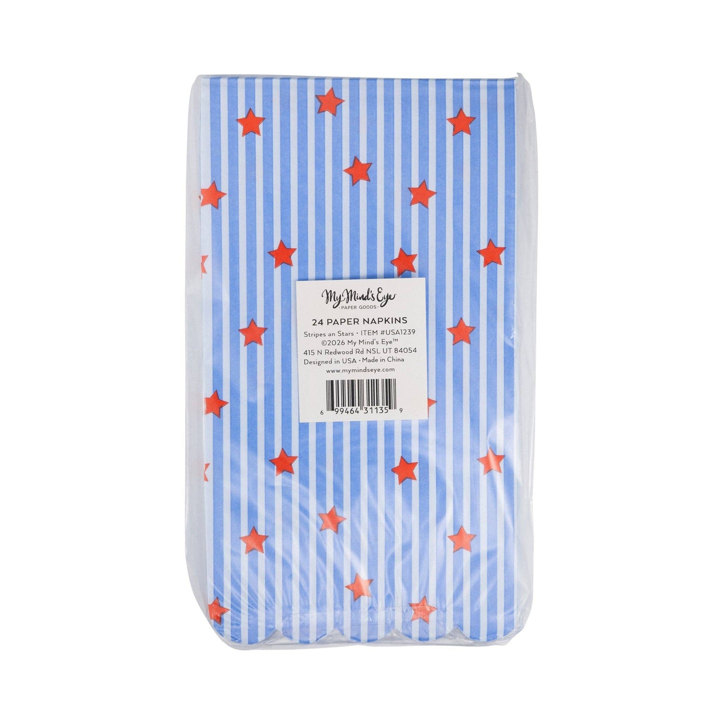 Stripes and Stars Paper Guest Napkin