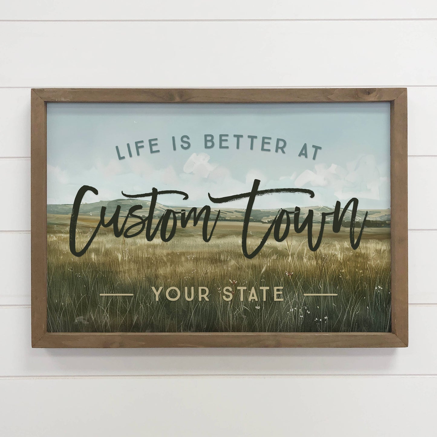 Wyo Grassy Landscape - Canvas Art