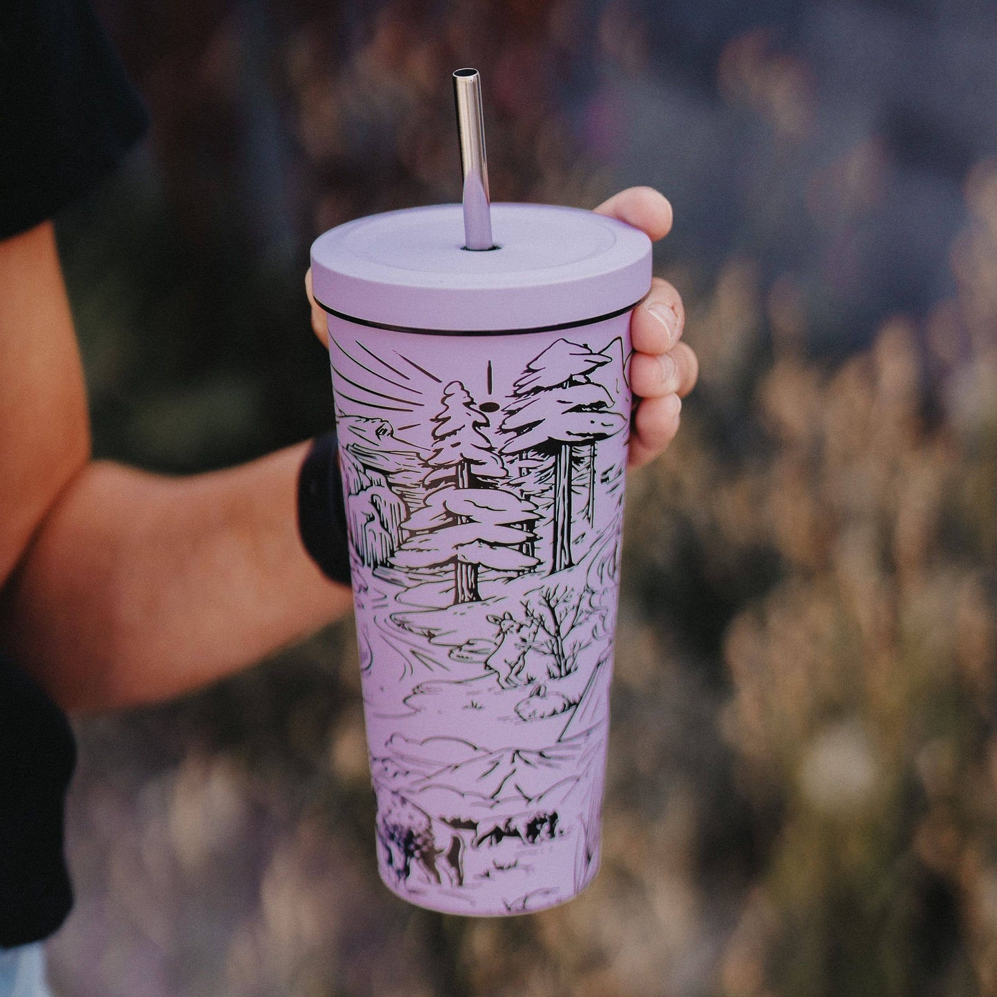 Winter "Blues" Travel Tumbler