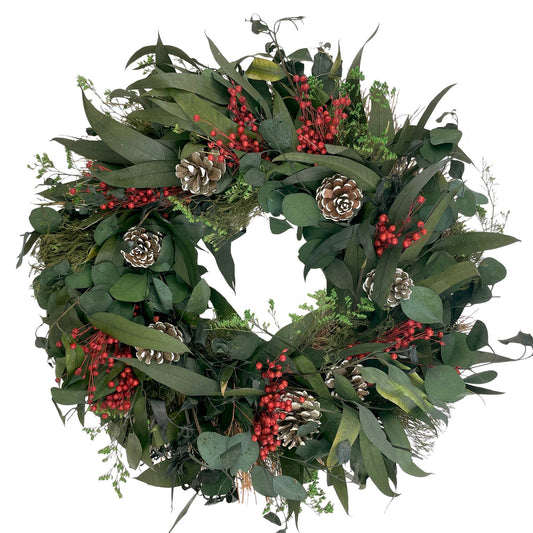 Handmade Natural Pinecone Wreath