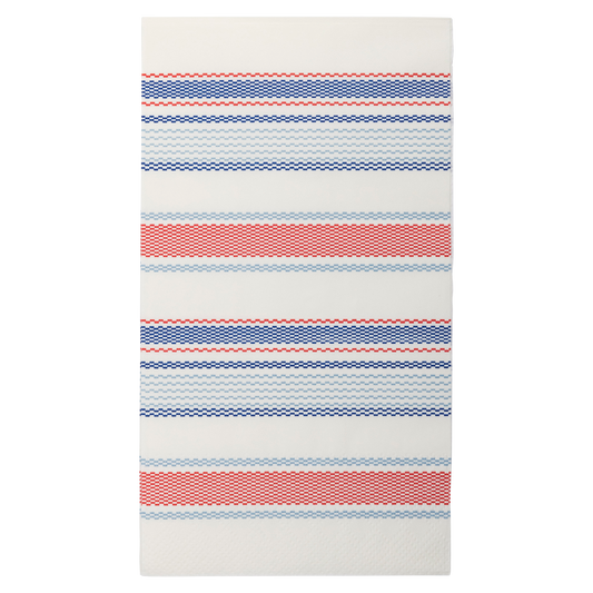 Patriotic Stripe Paper Guest Napkin
