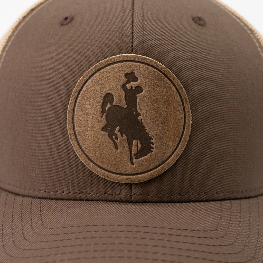 Steamboat Men's Hat | Leather Patch Trucker Hat