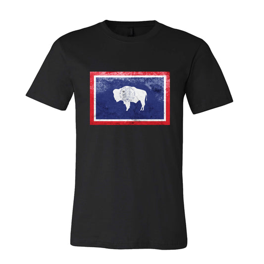 Distressed Wyoming Flag T-Shirt