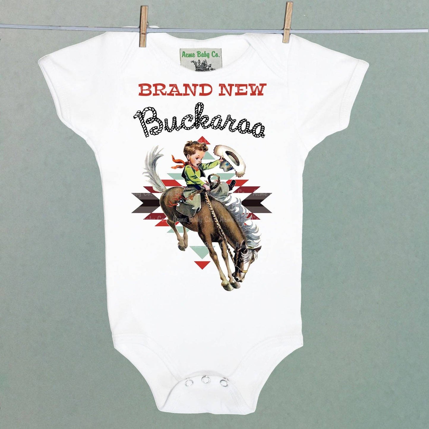 Brand New Buckaroo Onesie