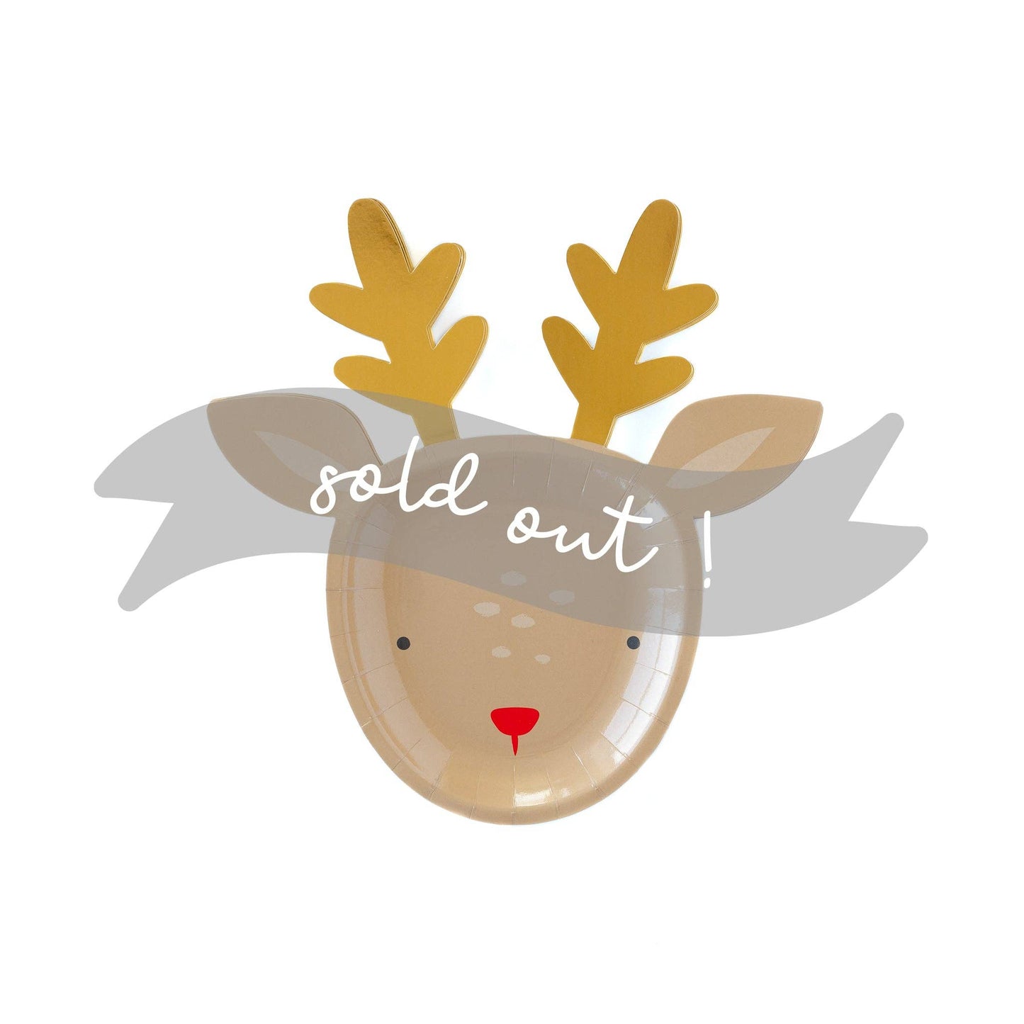 Dear Rudolph Reindeer Party Plate