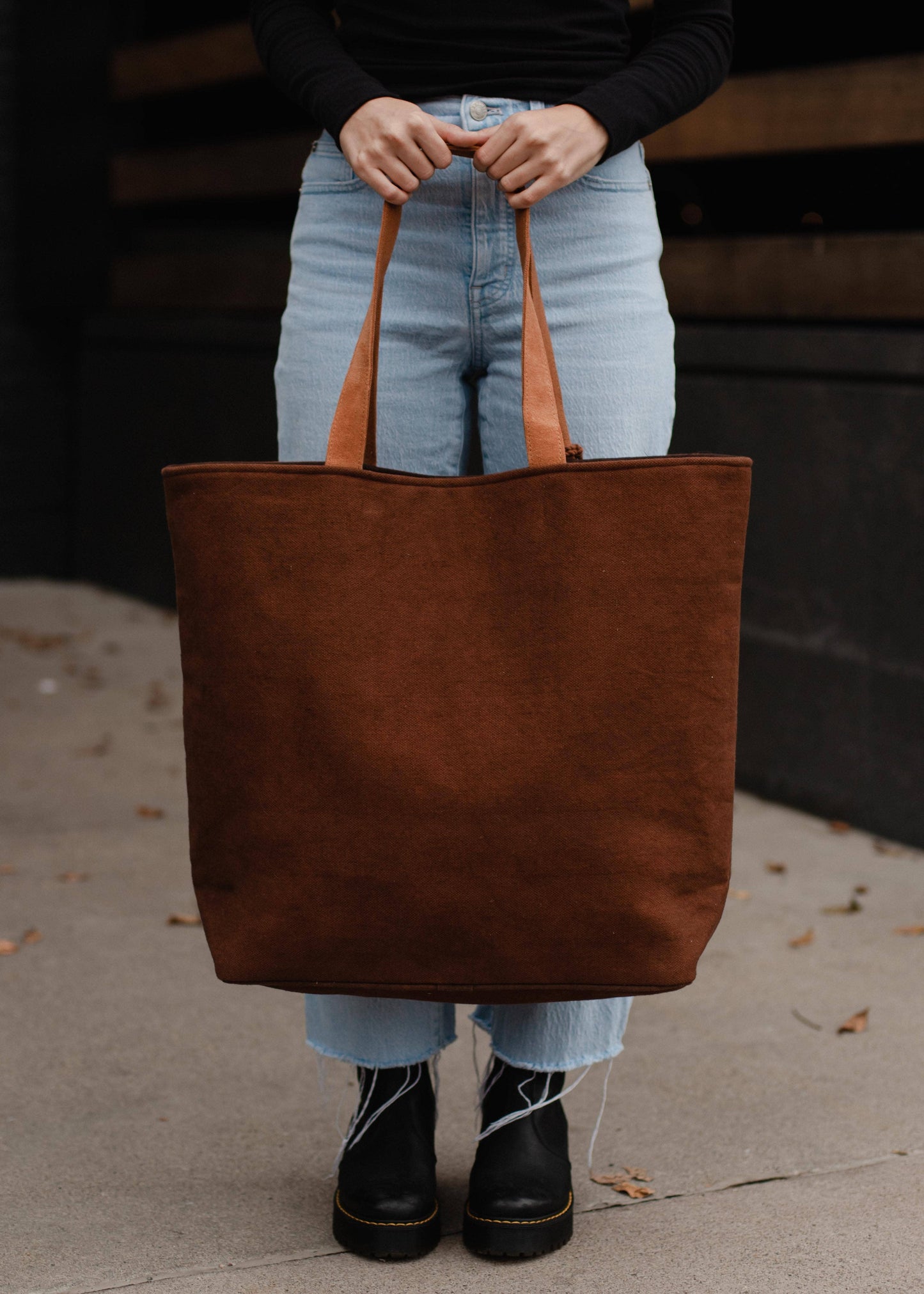 Brown Whiskey Weather Tote
