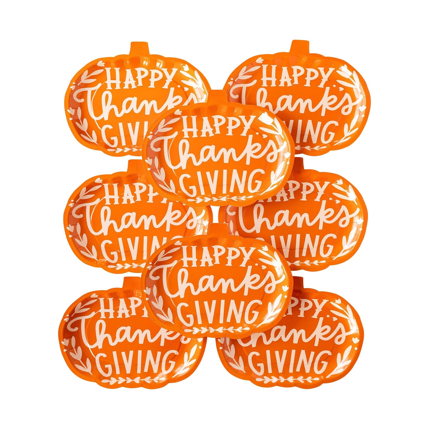 Happy Thanksgiving Pumpkin Plate