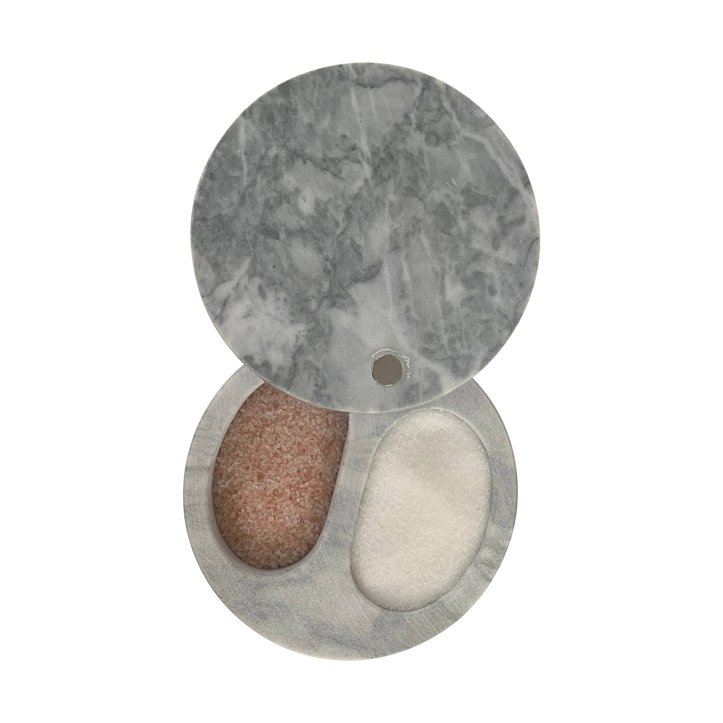 Marble Double Cellar, White, 4” x 4” x 2.5"