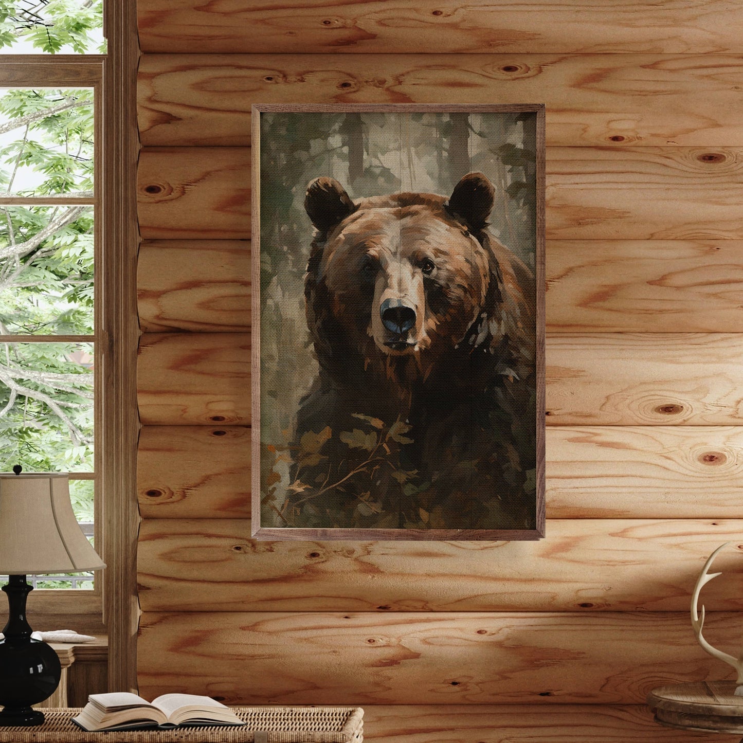 Brown Bear Plank Art