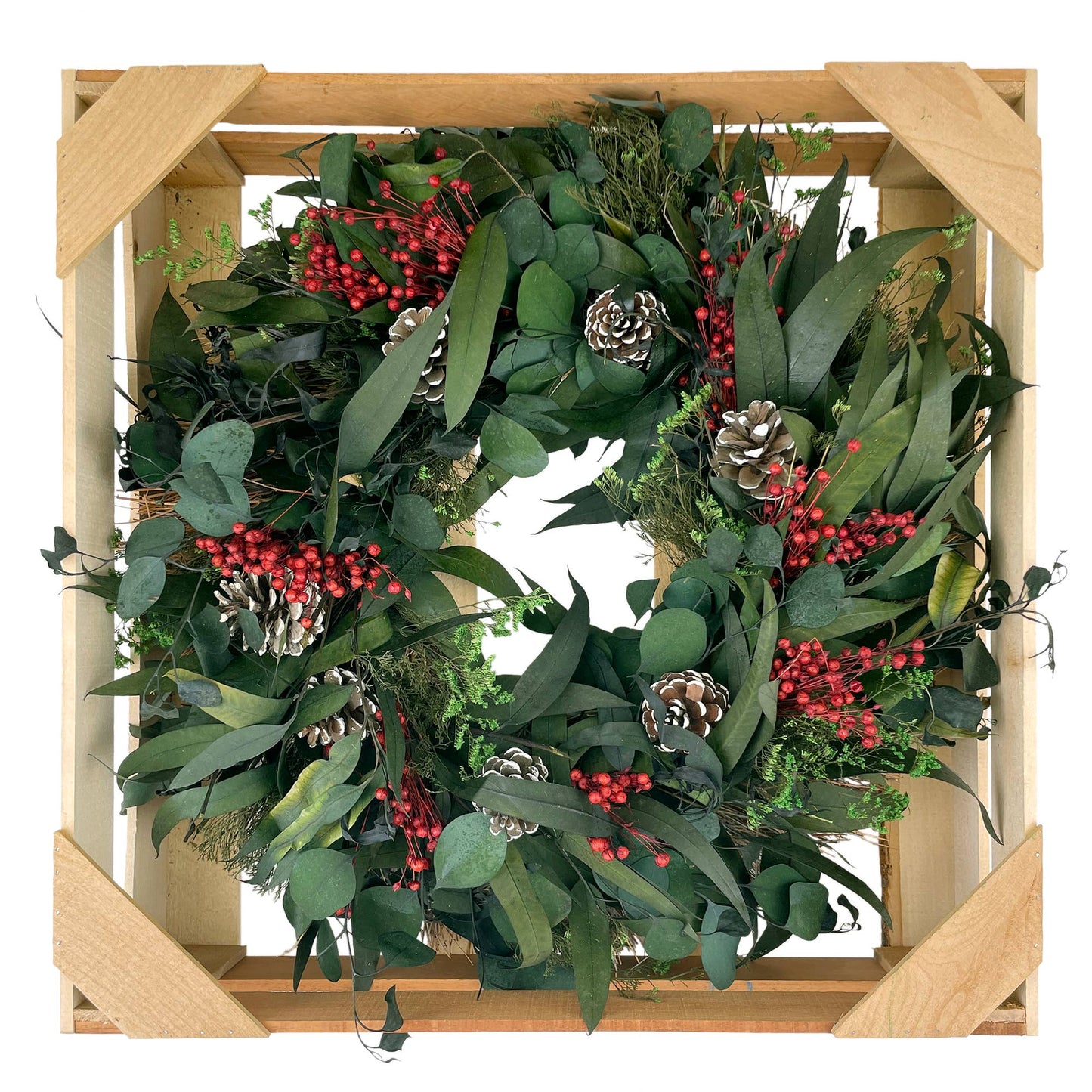 Handmade Natural Pinecone Wreath