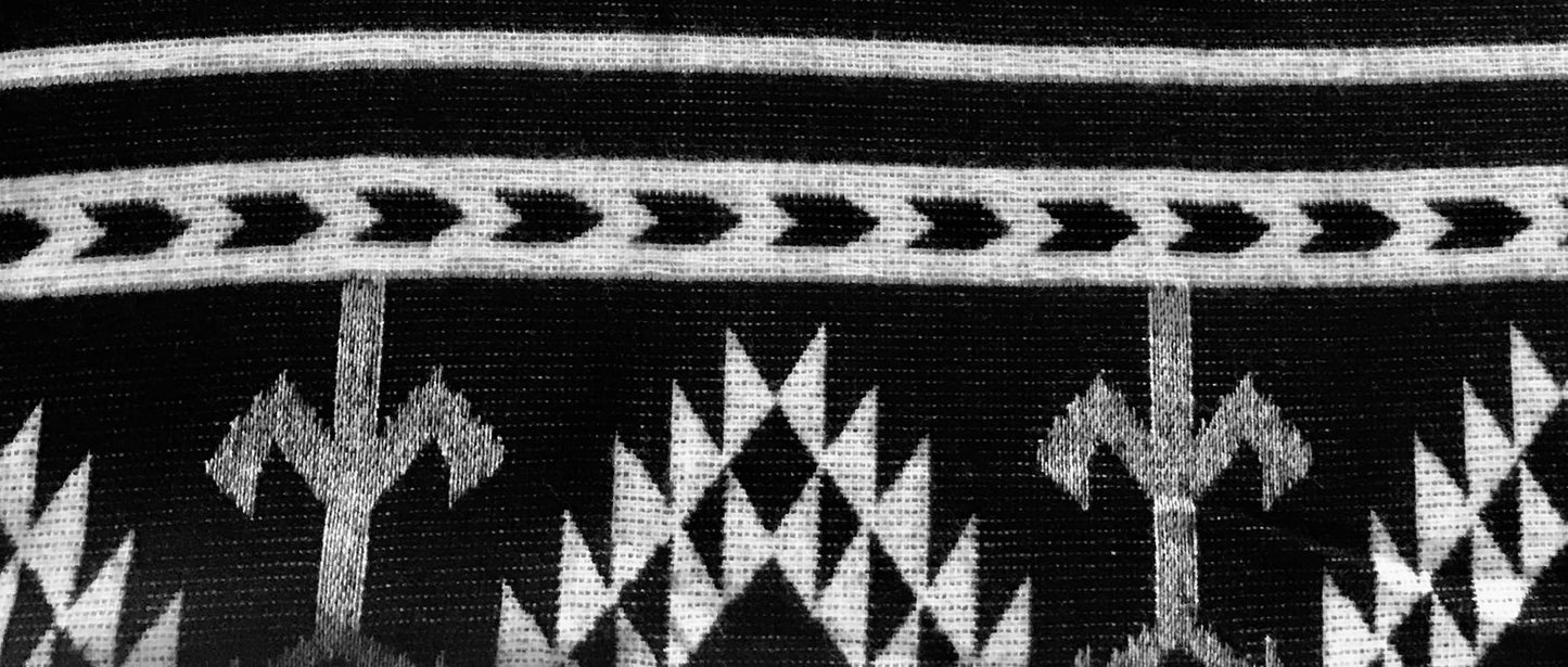 Southwestern Black and White Blanket