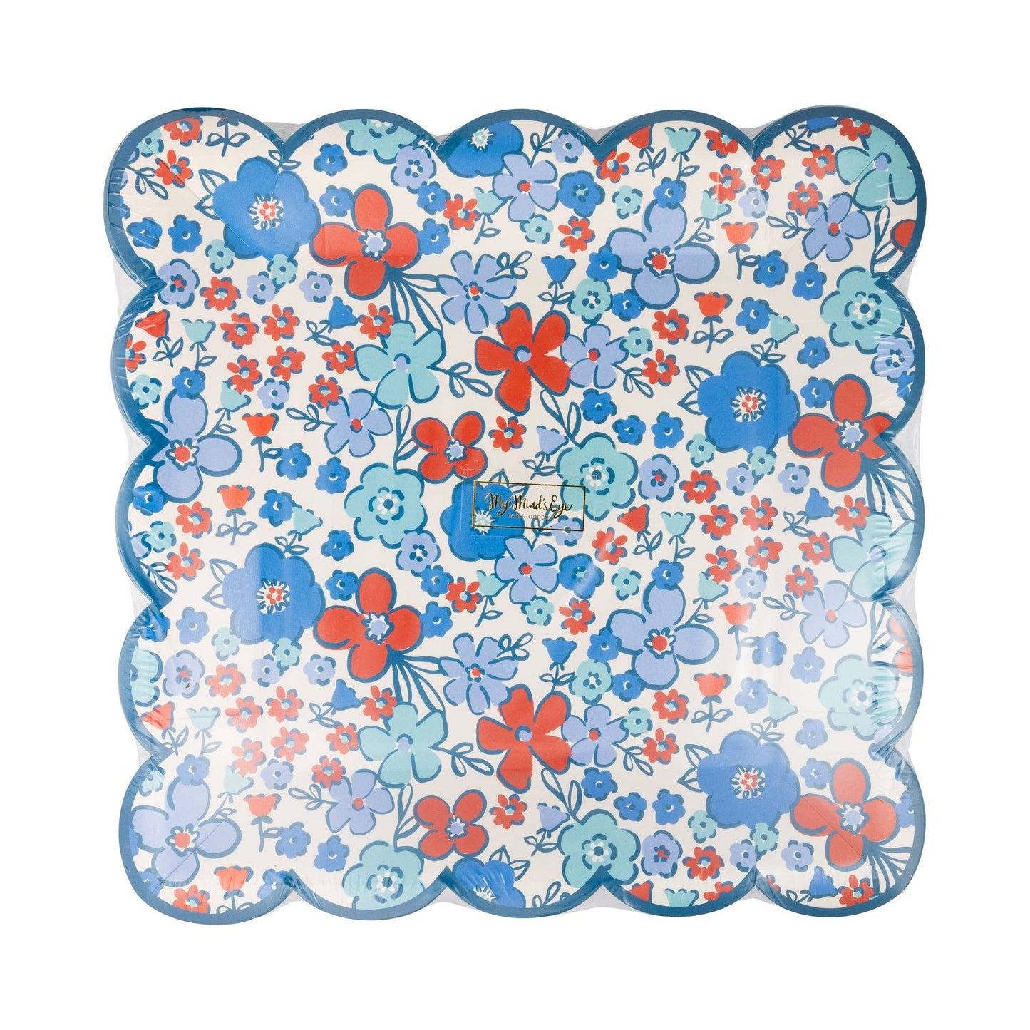 Floral Americana 9" Paper Plate