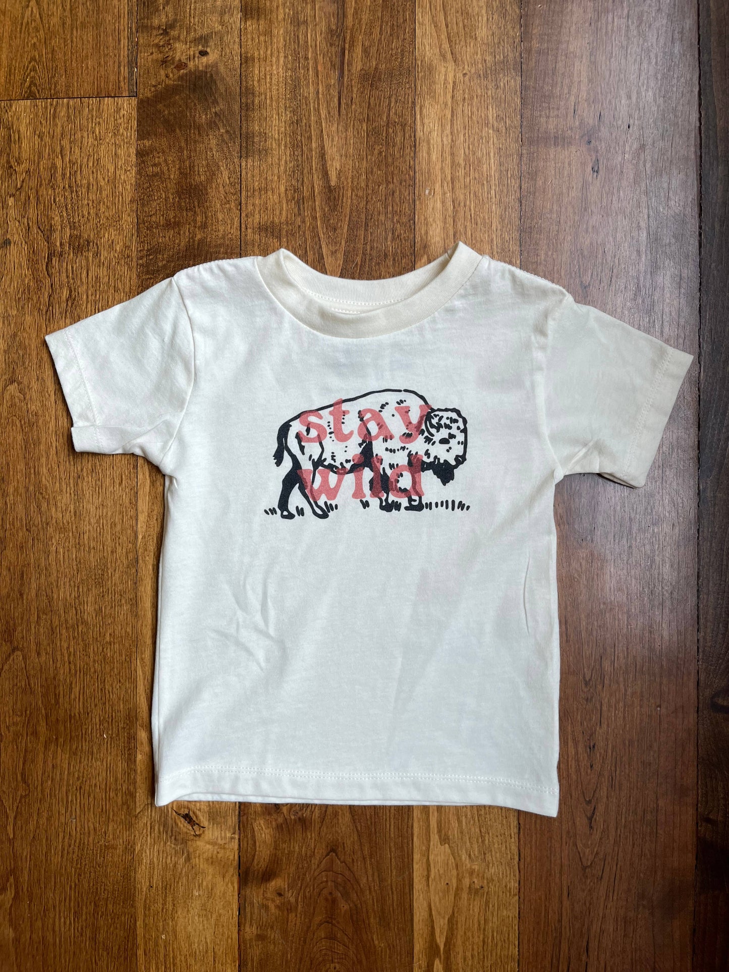 Stay Wild Buffalo Toddler Shirt - Wyoming