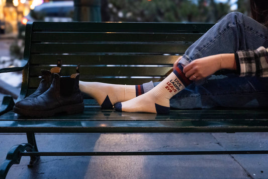 Live Laugh Leave By 9 Unisex Socks