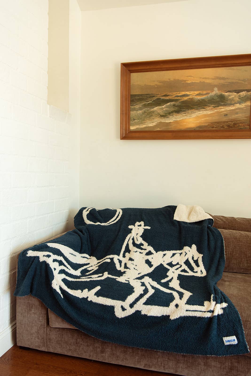 Drifter Plush Blanket - Mountain Blue