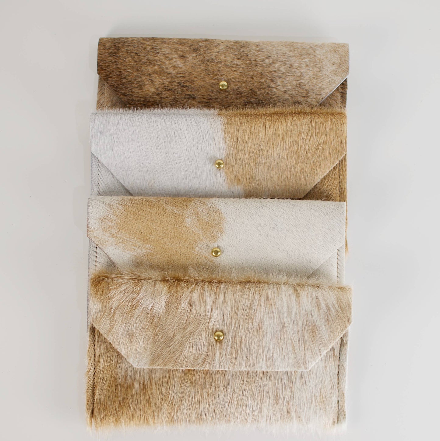 Hair on CowHide Phone/Envelope Clutch Assorted