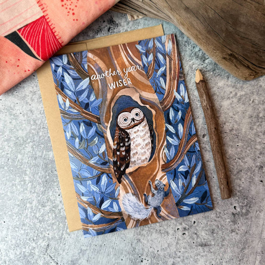 Owl Bday Card
