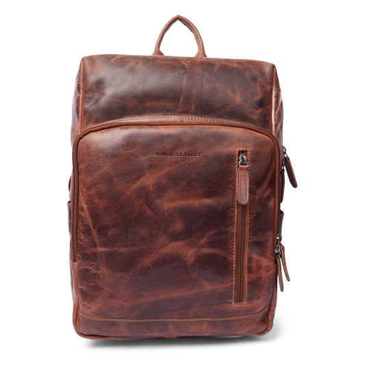 Oslo Leather Laptop Backpack 15.6"
