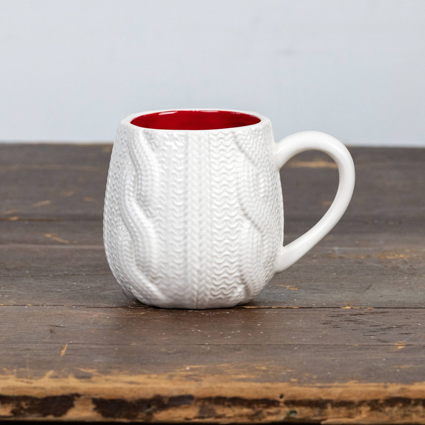 CREAM RIBBED MUG