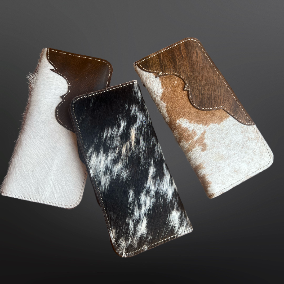 Cowhide Leather Western Wallet