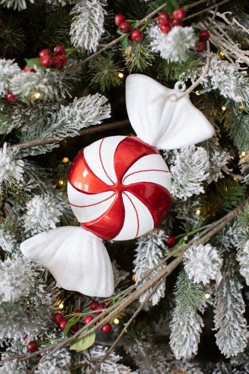 12"  Stripe Christmas ornament