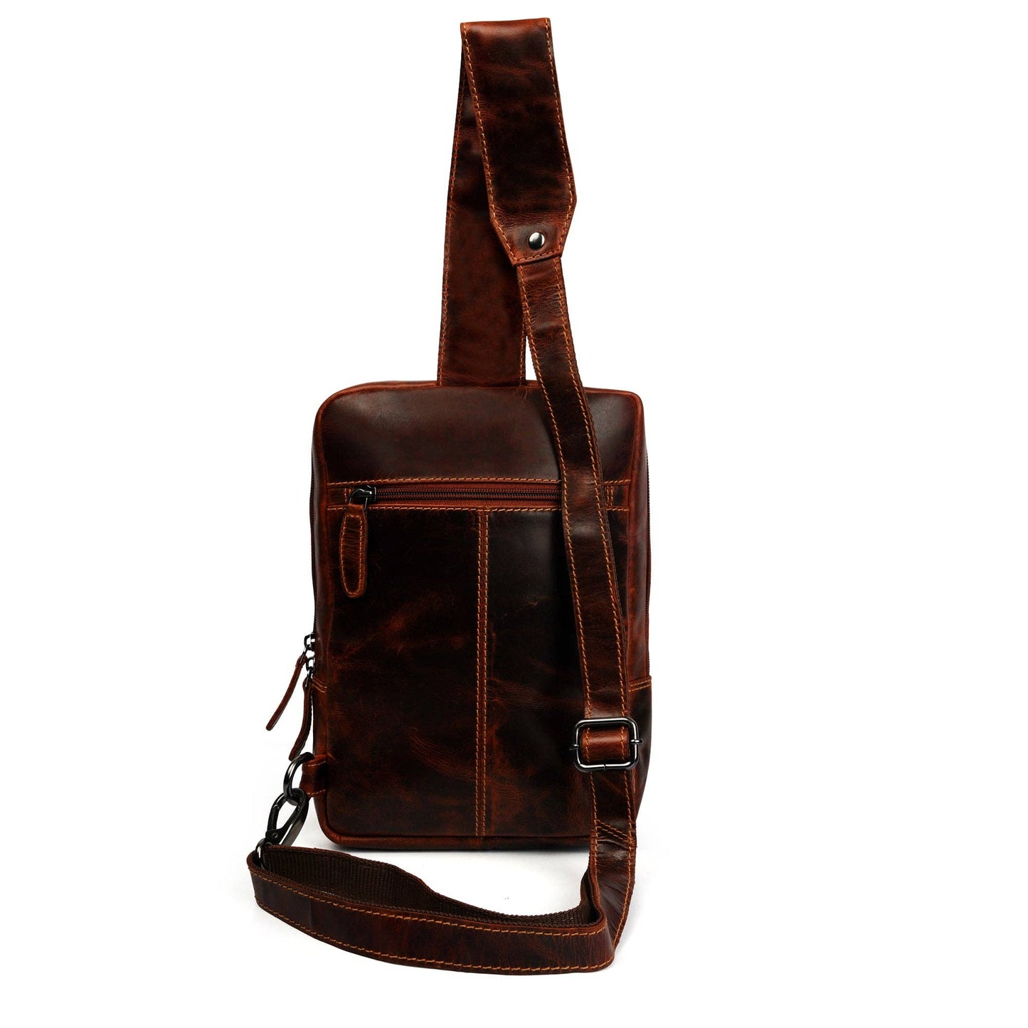 Leather Sling Bag Chestnut