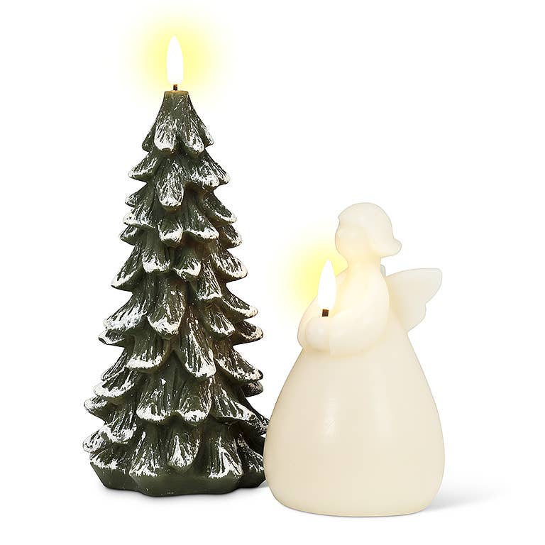 Snowy Tree LED Candle