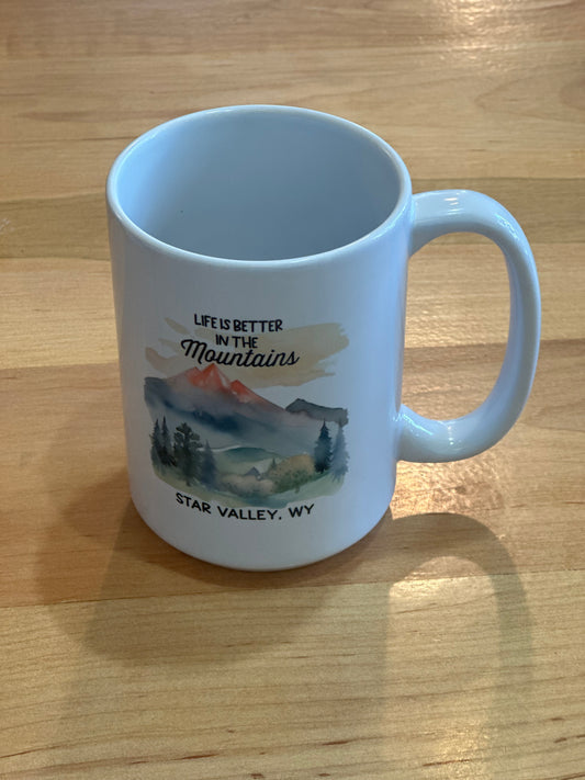 Mountain Life "Star Valley" Ceramic Mug