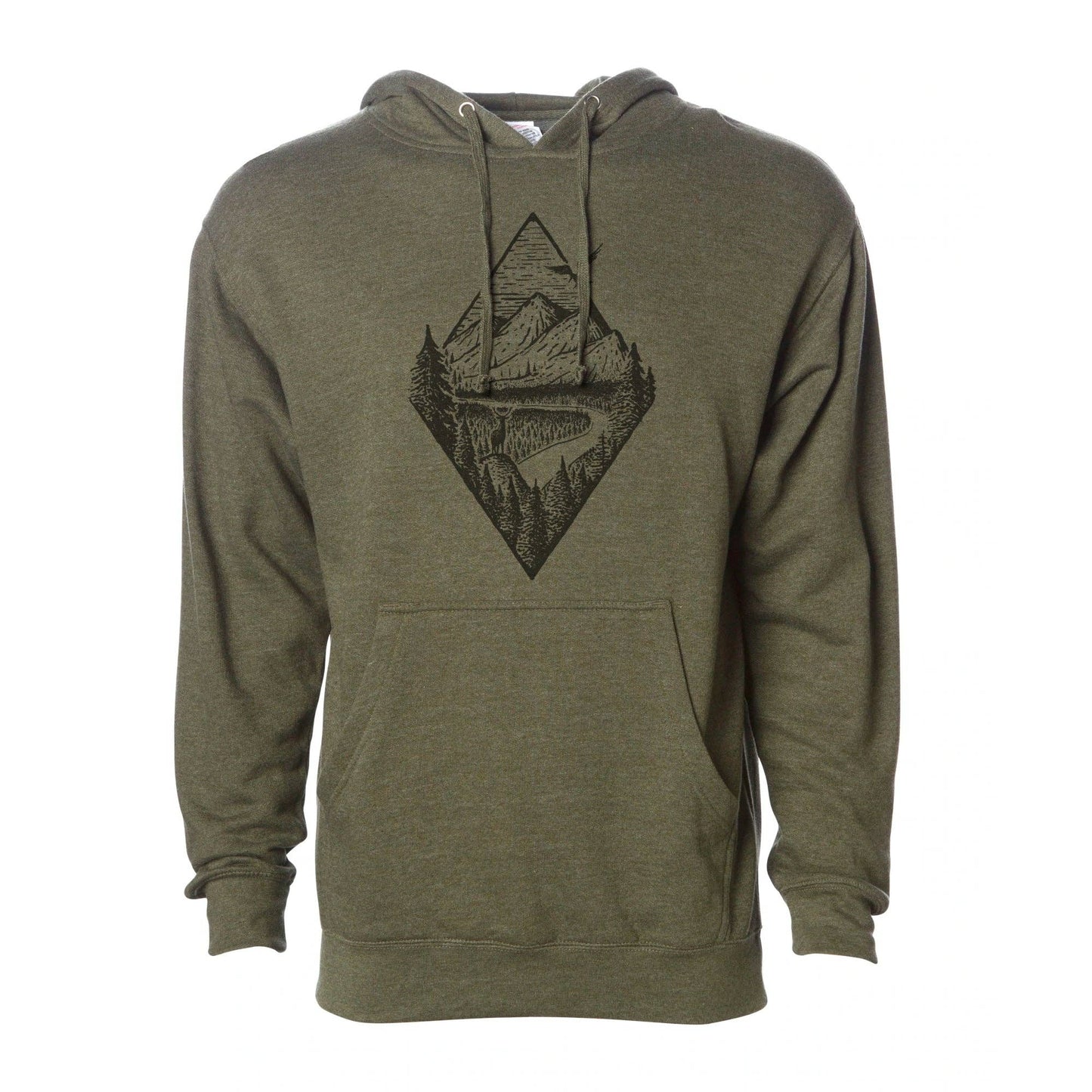 River Mountain Forest Hoodie - Men's