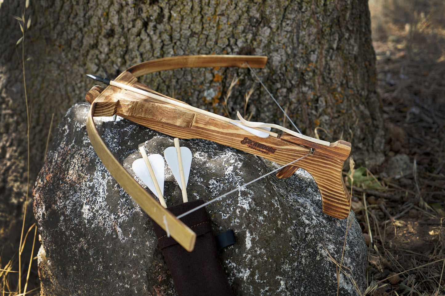 Toy Crossbow with Bolts & Felt Quiver