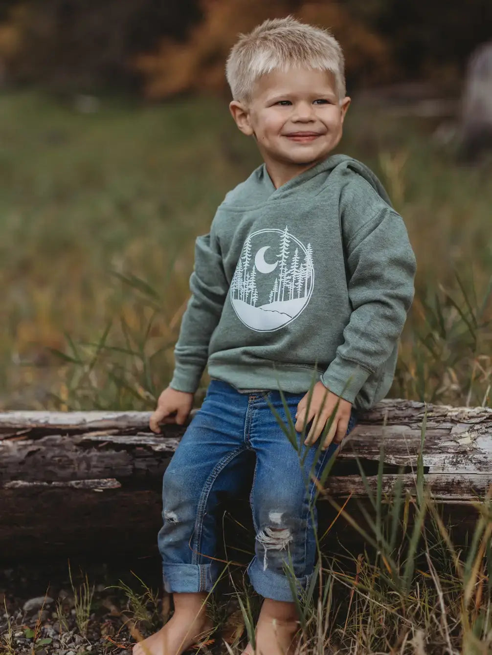 Crescent Moon kids Hoodie