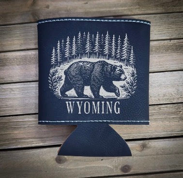 Bear in a Forest Can Cooler