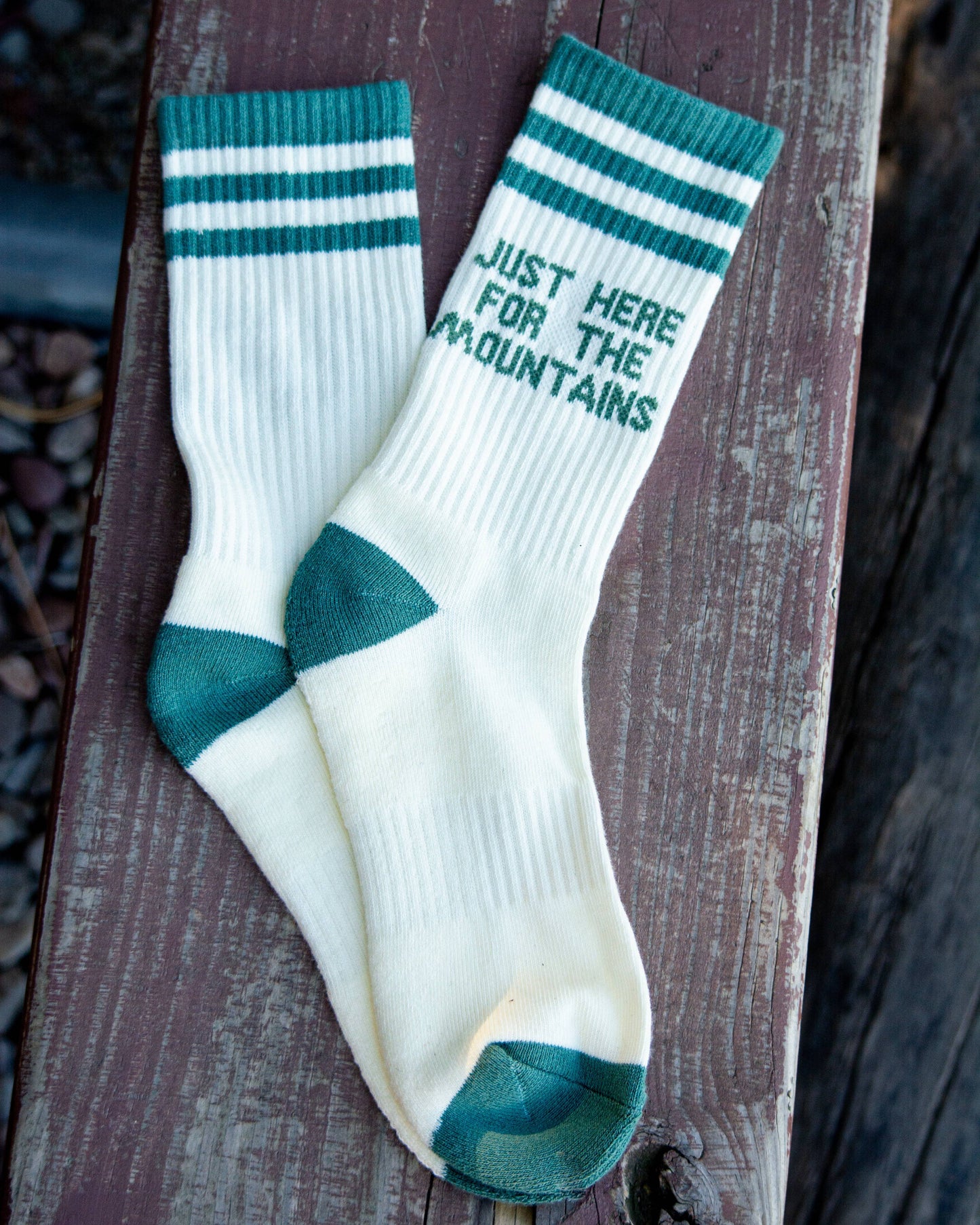 Just Here For The Mountains Socks