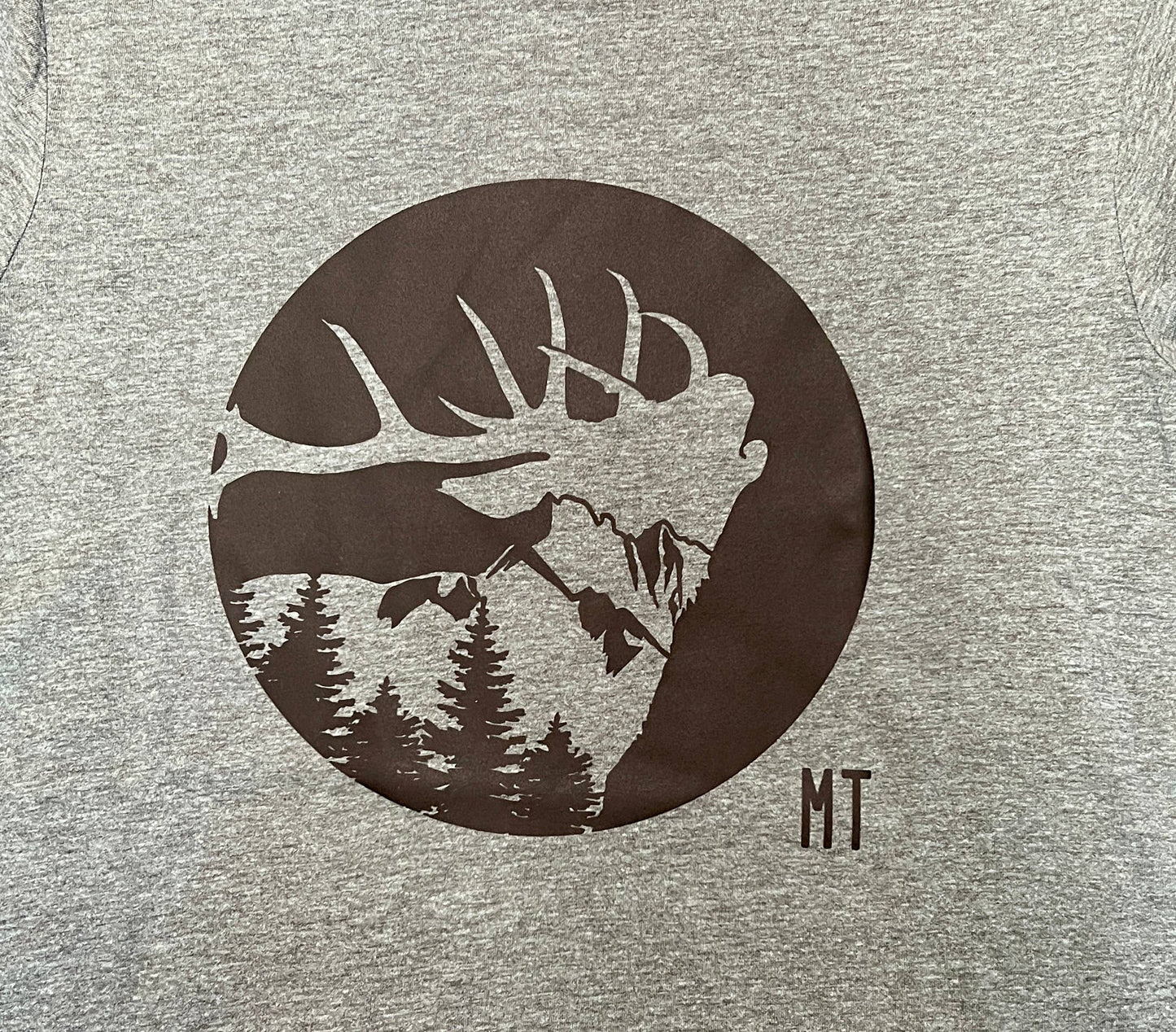 Bugling Bull Elk Adult Men's T-Shirt