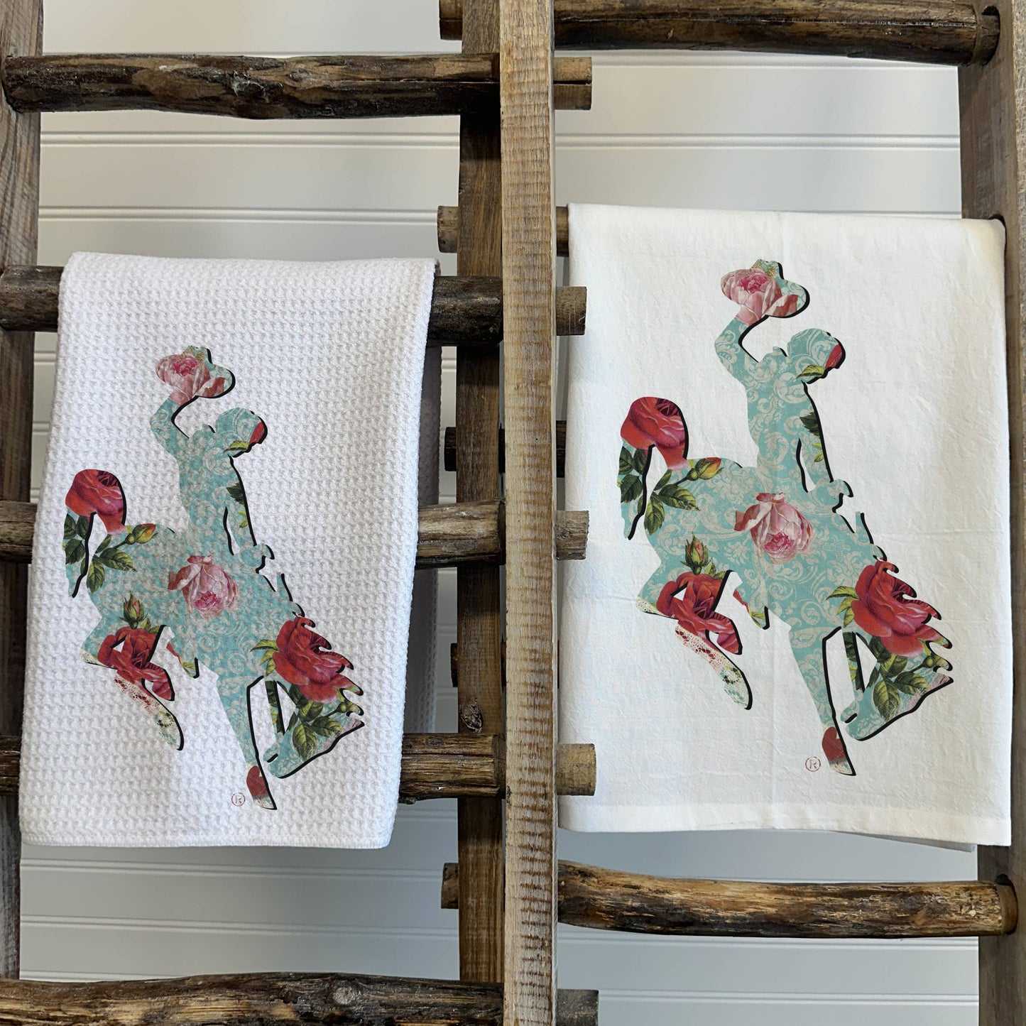 Vintage Rose Wyoming Steamboat Floursack