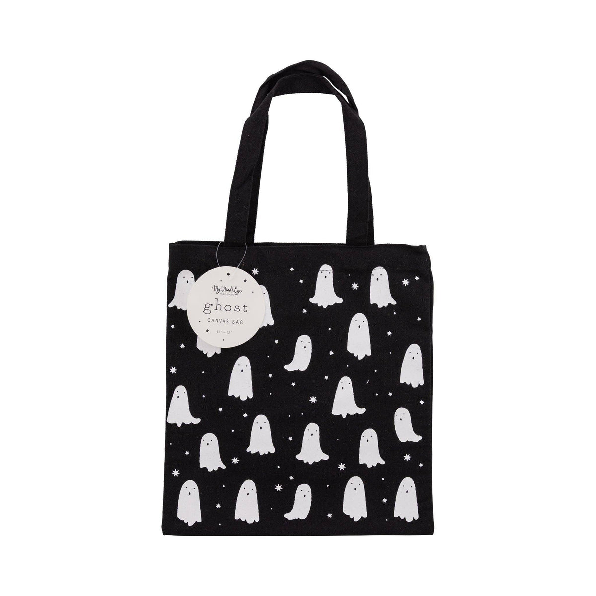 Black Ghosts 12x12 inch Canvas Bag