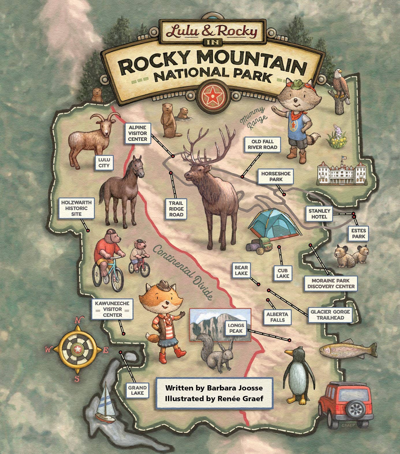 Lulu & Rocky in Rocky Mountain National Park picture book