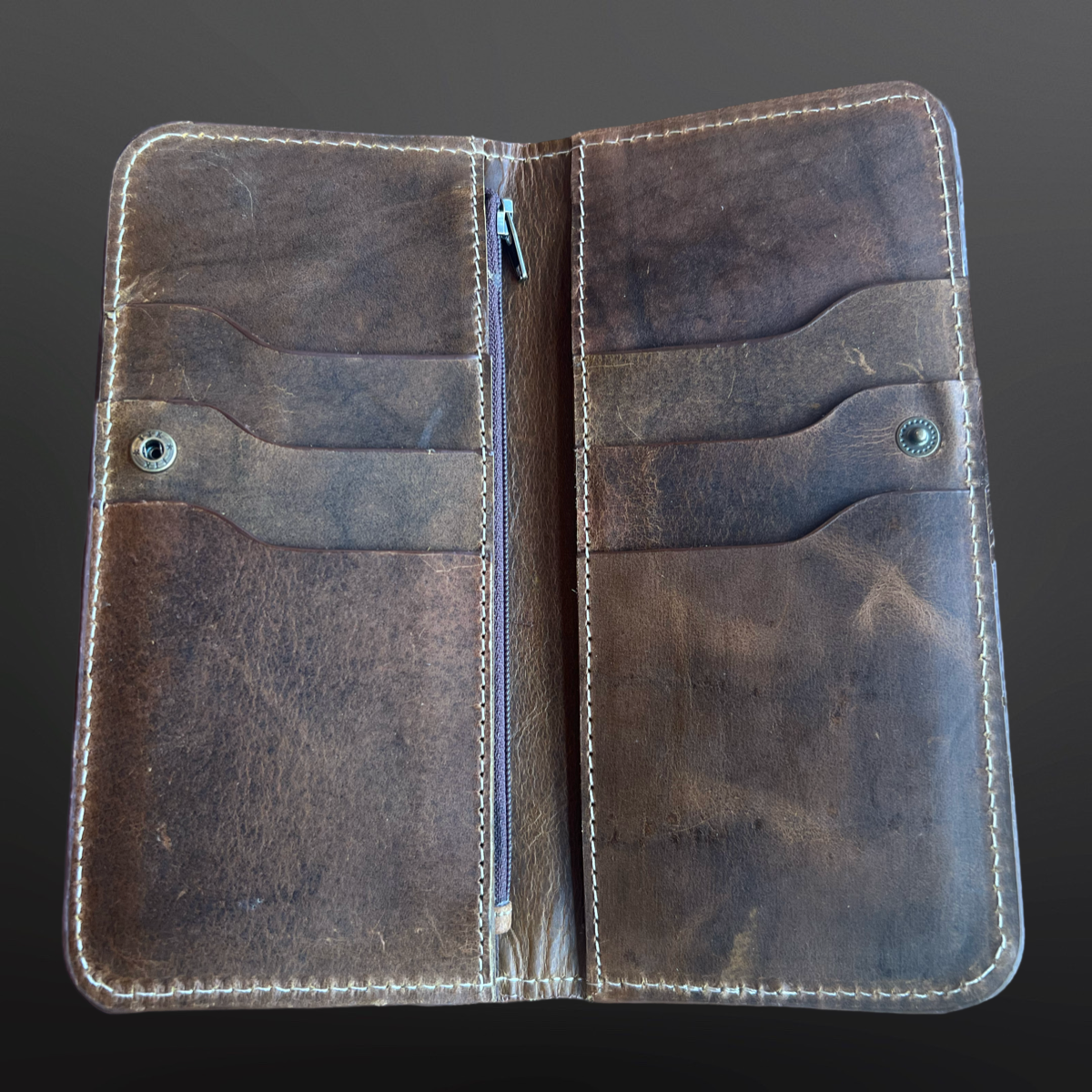 Cowhide Leather Western Wallet