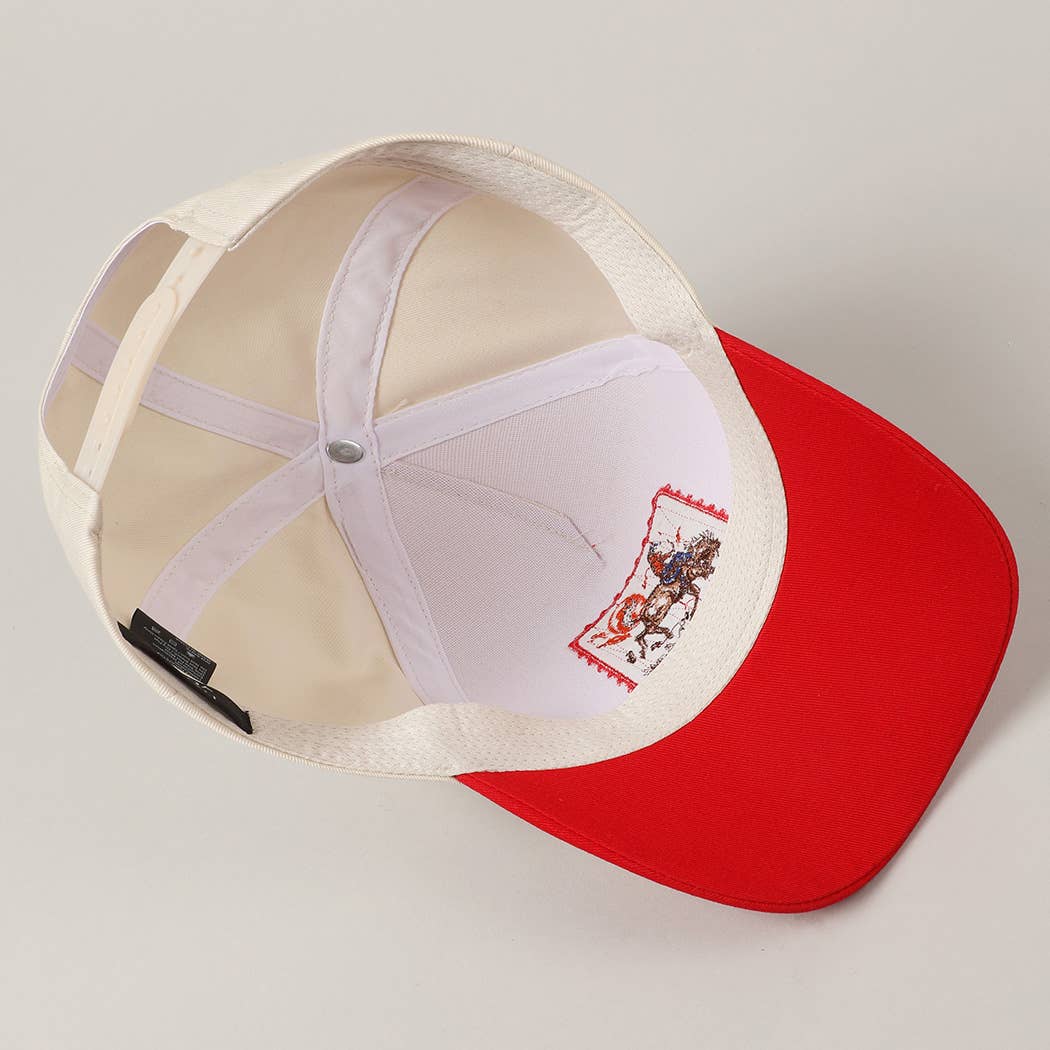 Woman's Cowboy Embroidery Cap