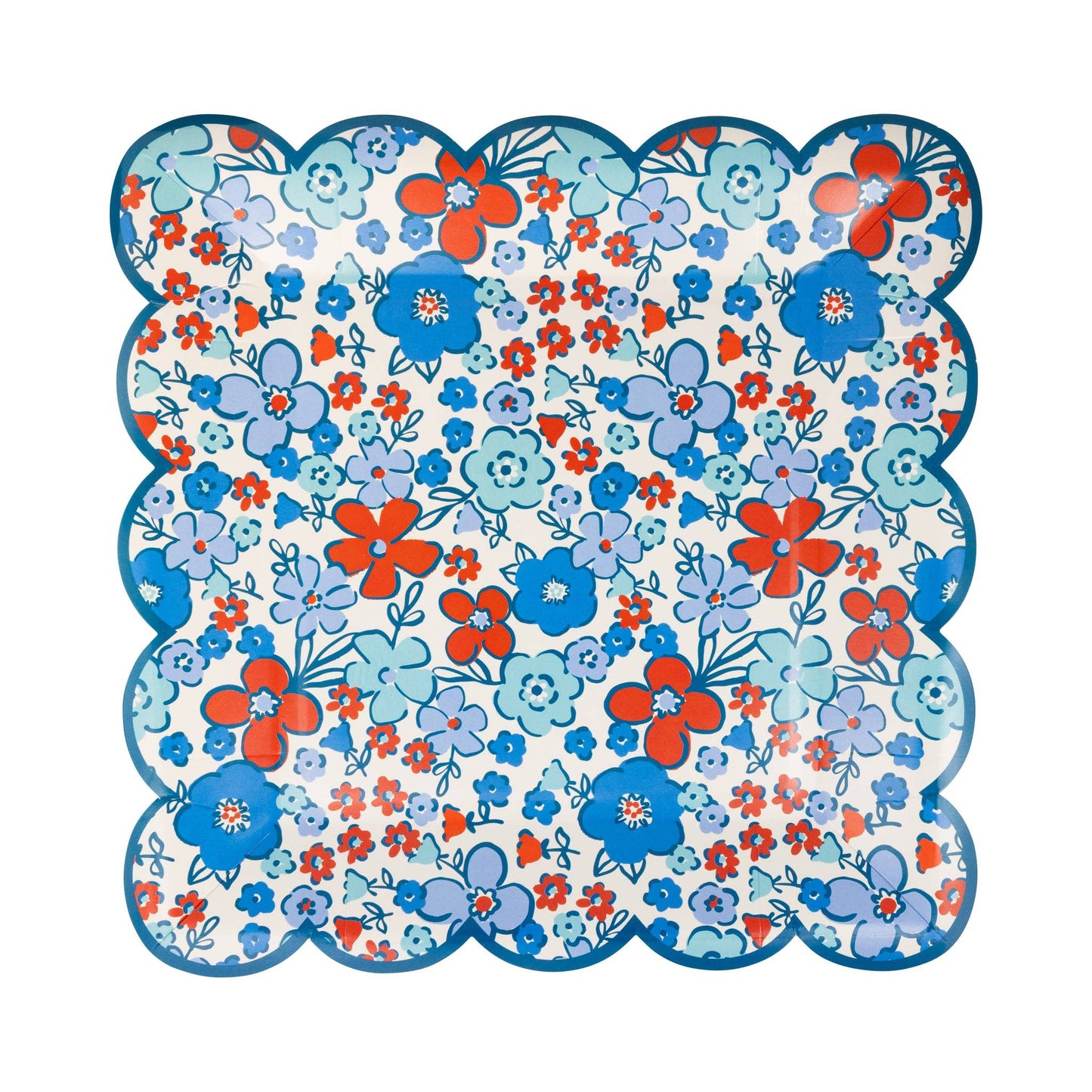 Floral Americana 9" Paper Plate