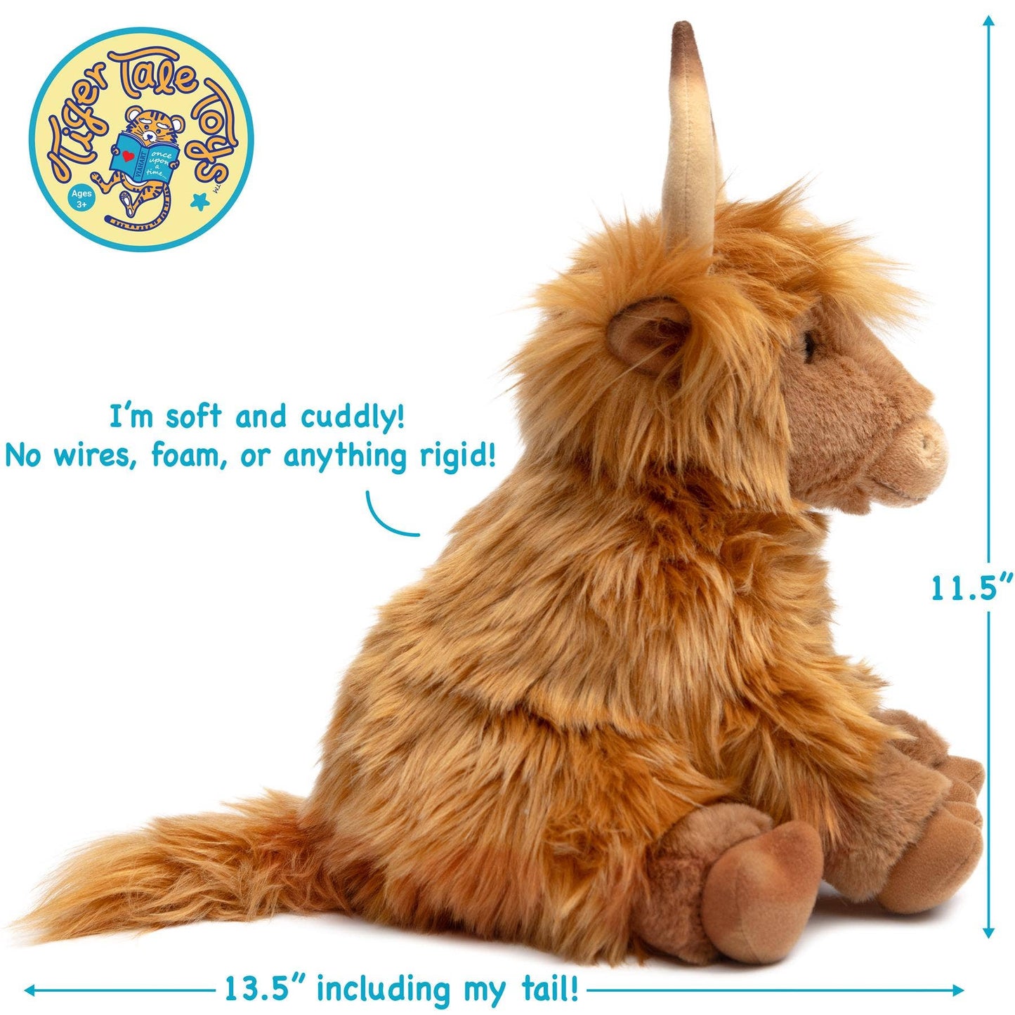 Henley The Highland Cow | 14 Inch Stuffed Animal Plush