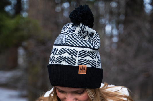 Geometric Pom Woman's - Dark Teal/Black