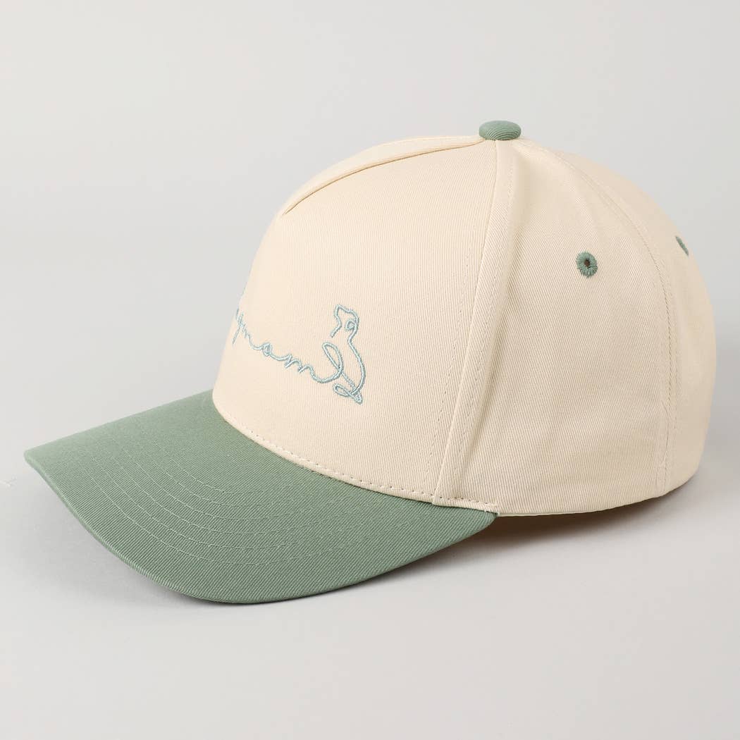 Dog Mom with Dog Symbol Two-Tone Trucker Hat