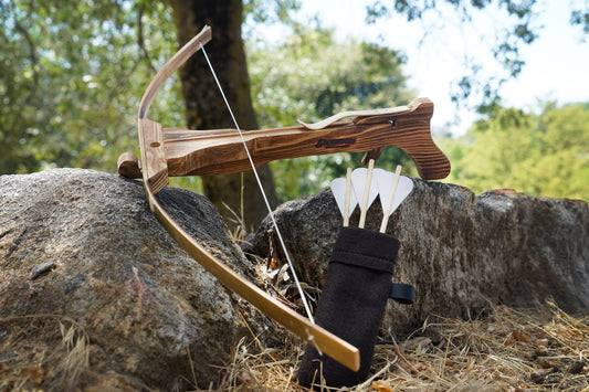 Toy Crossbow with Bolts & Felt Quiver