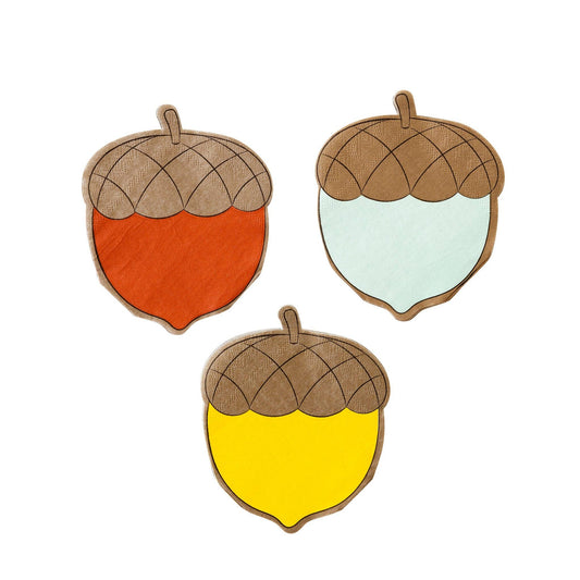 Harvest Acorn Shaped Napkin Set