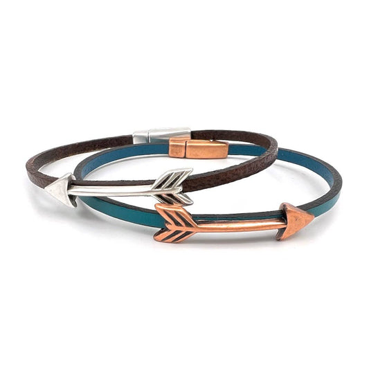 Arrow Narrow Leather Bracelet