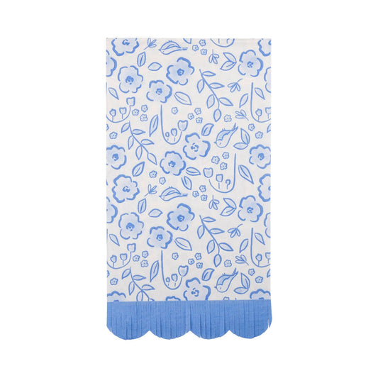 Floral Scatter Fringe Guest Napkin