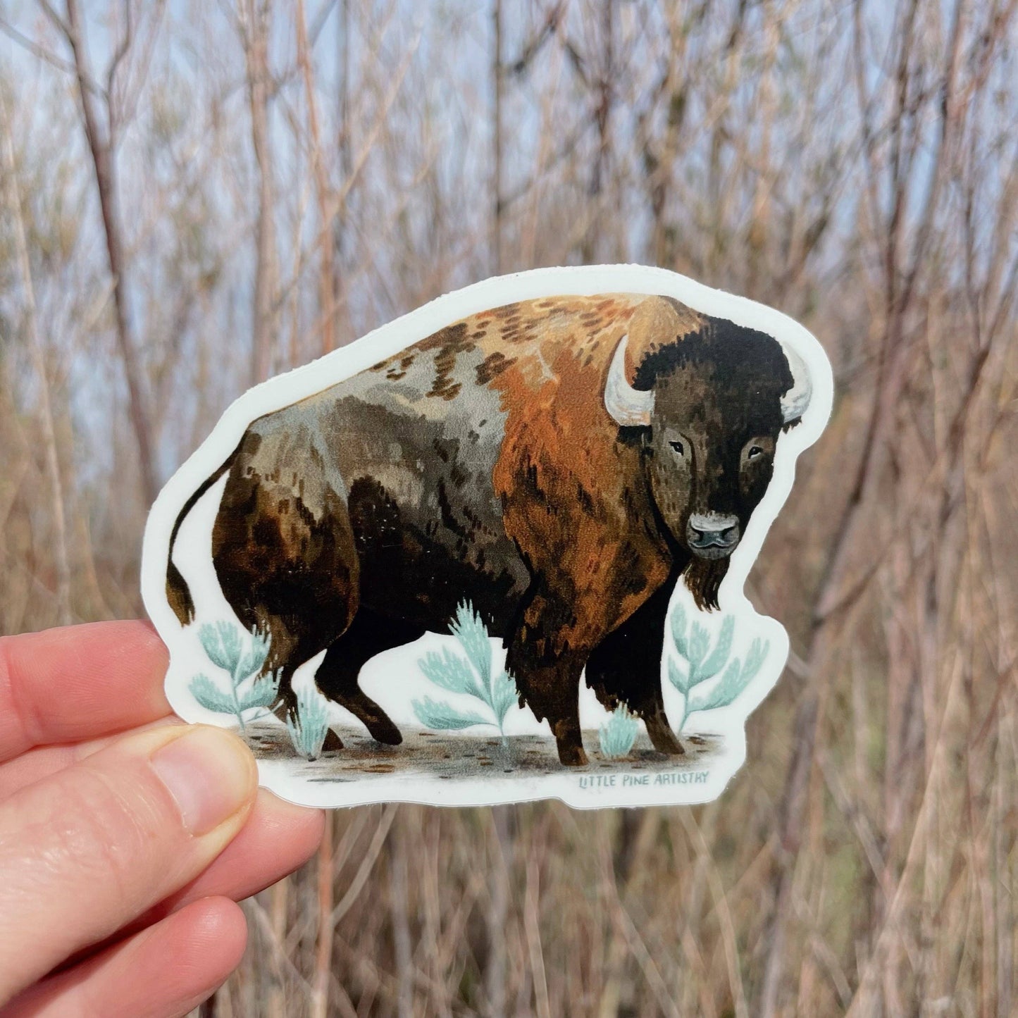 Sagebrush Bison Stickers